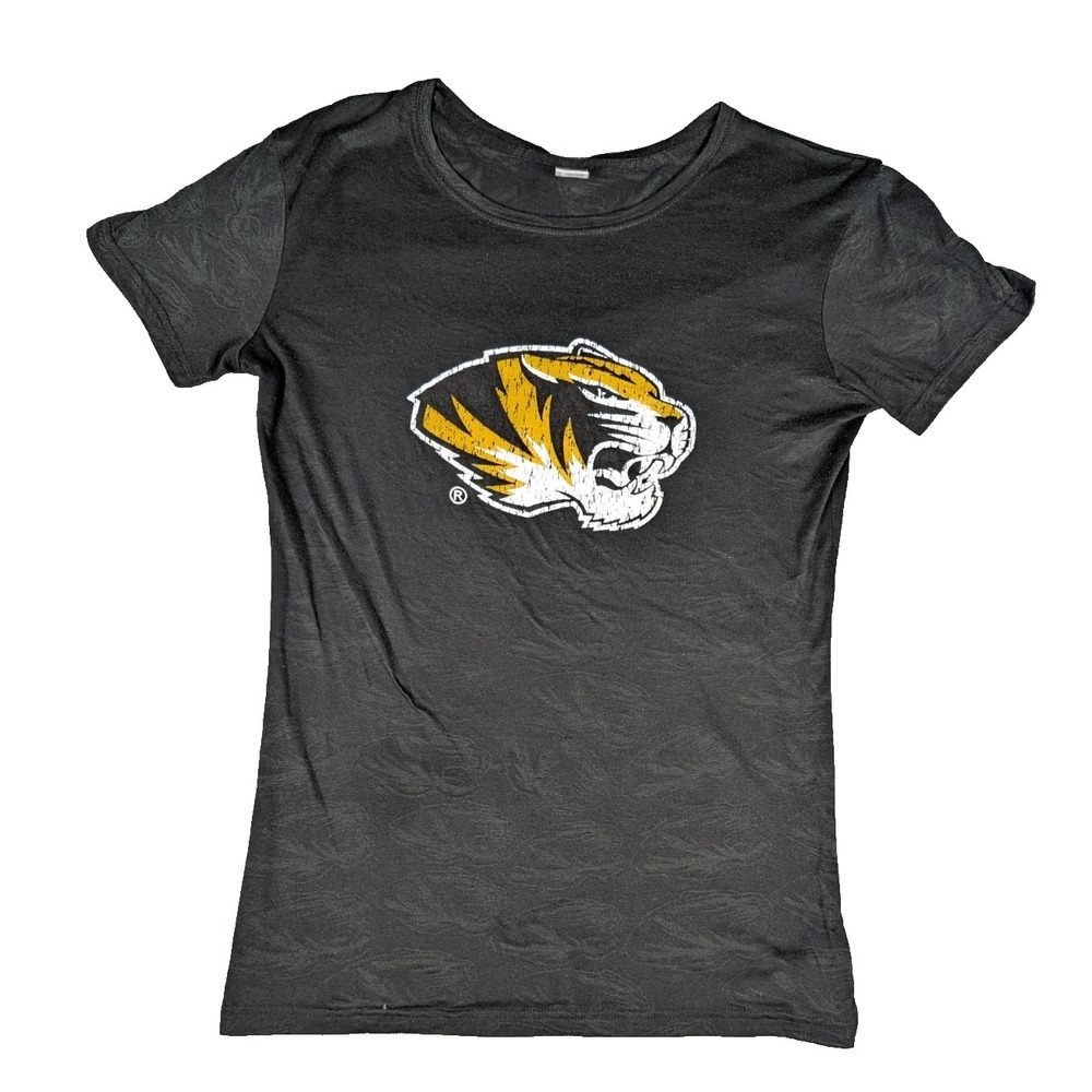 Missouri Tigers‎ | Campus Concepts | Black | Women | Sheer Graphic T-Shirt | L